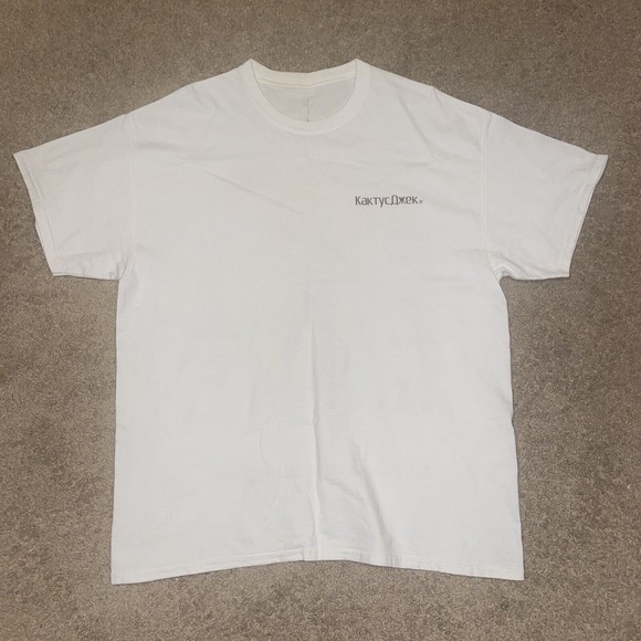 Travis Scott X Fortnite Rage Emote CACTUS JACK White T-Shirt Size Large - Picture 2 of 5